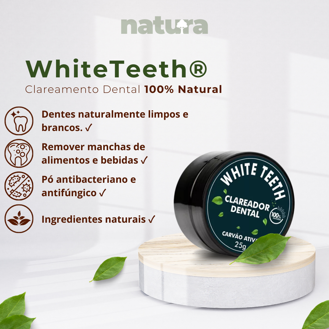 WhiteTeeth ® Clareamento Dental 100% Natural